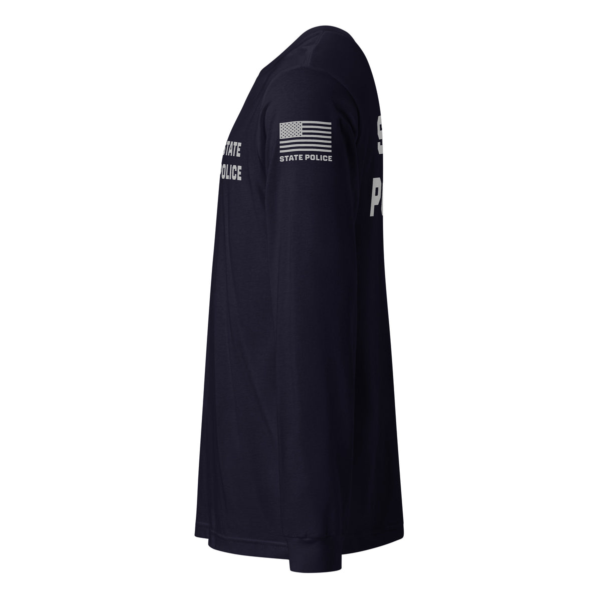 State Police — Duty Wear Long Sleeve Shirt (Flag & Sleeve Identifier) — Navy — Left-side view