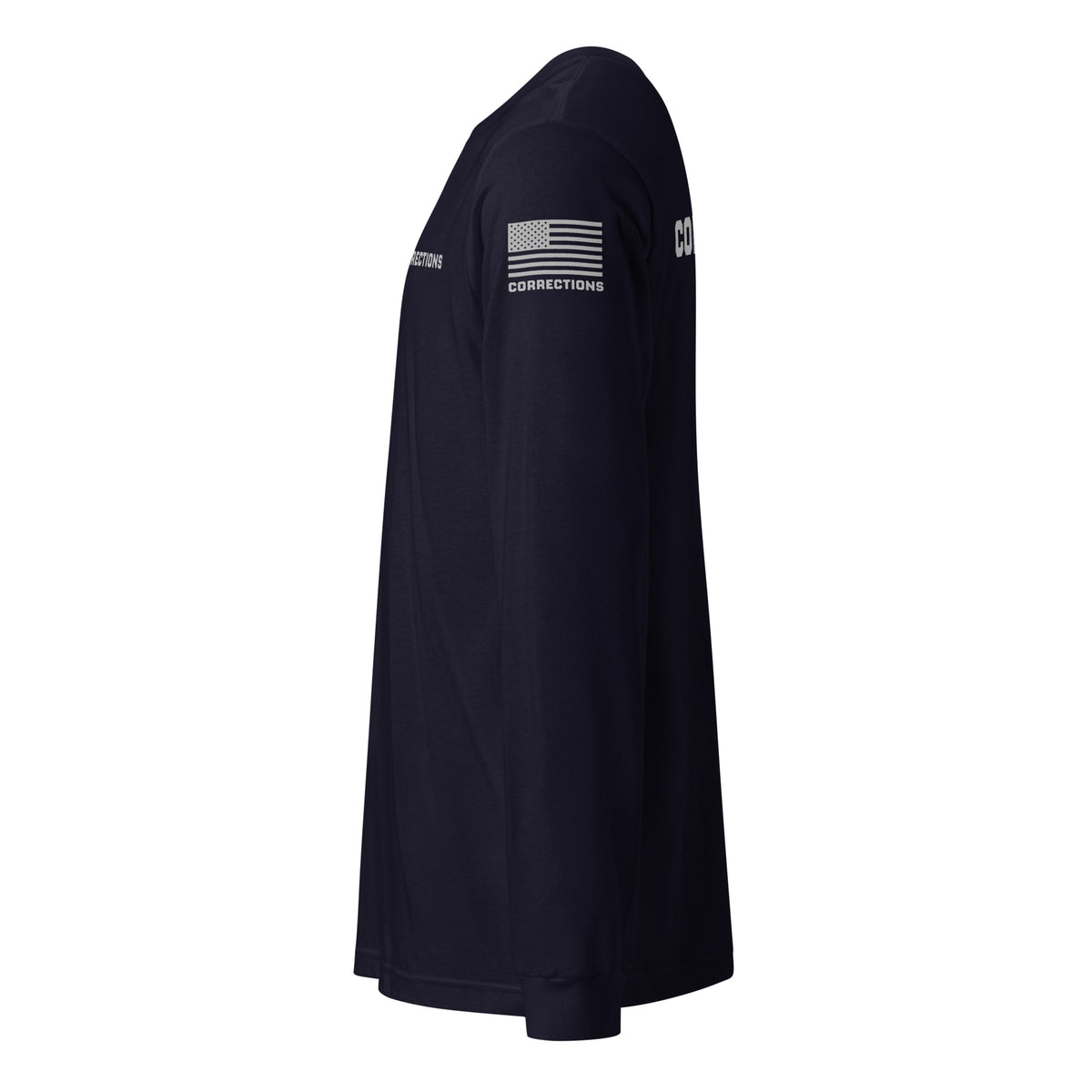 Corrections — Duty Wear Long Sleeve Shirt (Flag & Sleeve Identifier) — Navy — Left-side view