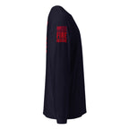 Fire Rescue long sleeve duty shirt with dual sleeve identifiers in Navy, right view