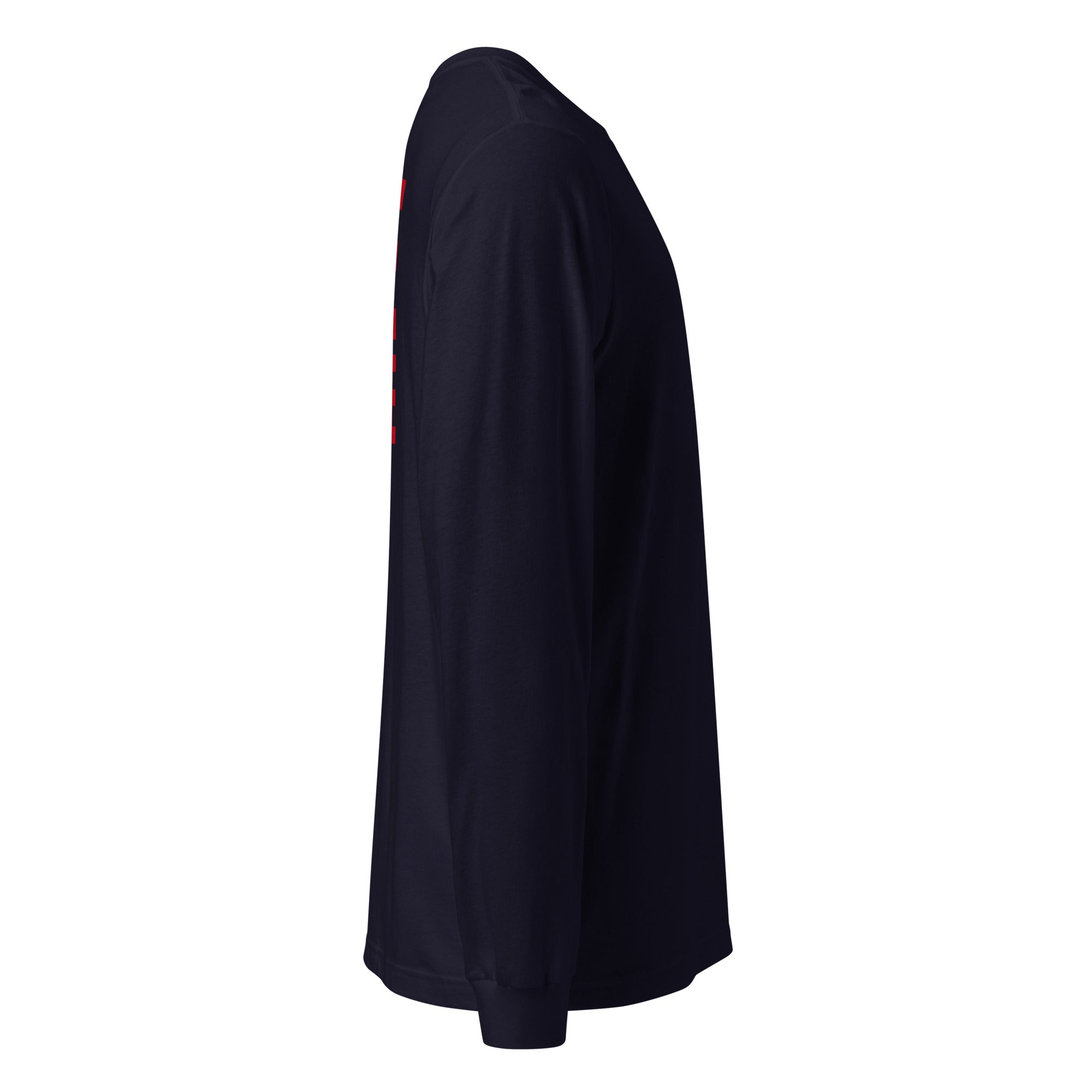 Fire Rescue long sleeve duty shirt with left sleeve identifier in Navy, right view