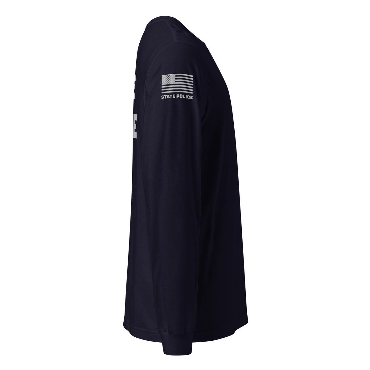 State Police — Duty Wear Long Sleeve Shirt (Flag & Sleeve Identifier) — Navy — Right-side view