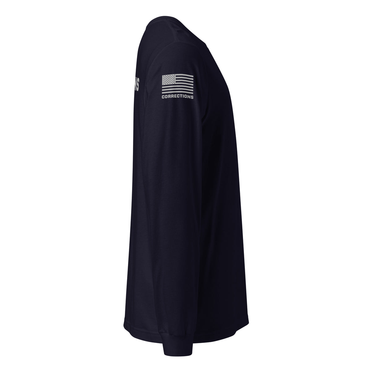Corrections — Duty Wear Long Sleeve Shirt (Flag & Sleeve Identifier) — Navy — Right-side view
