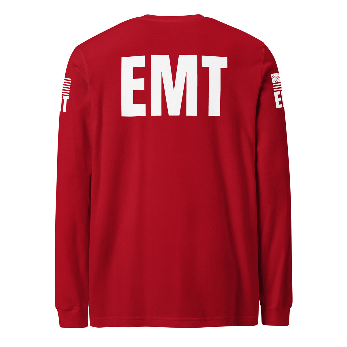 EMT — Duty Wear Long Sleeve Shirt in Red, back view