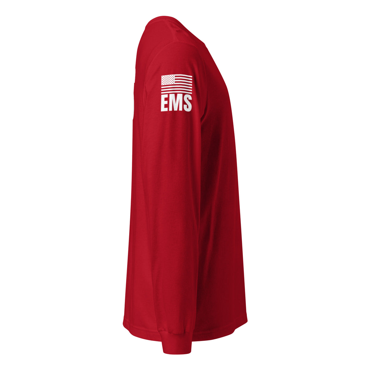EMS — Duty Wear Long Sleeve Shirt (Flag & Sleeve Identifier) — Red — Right-side view
