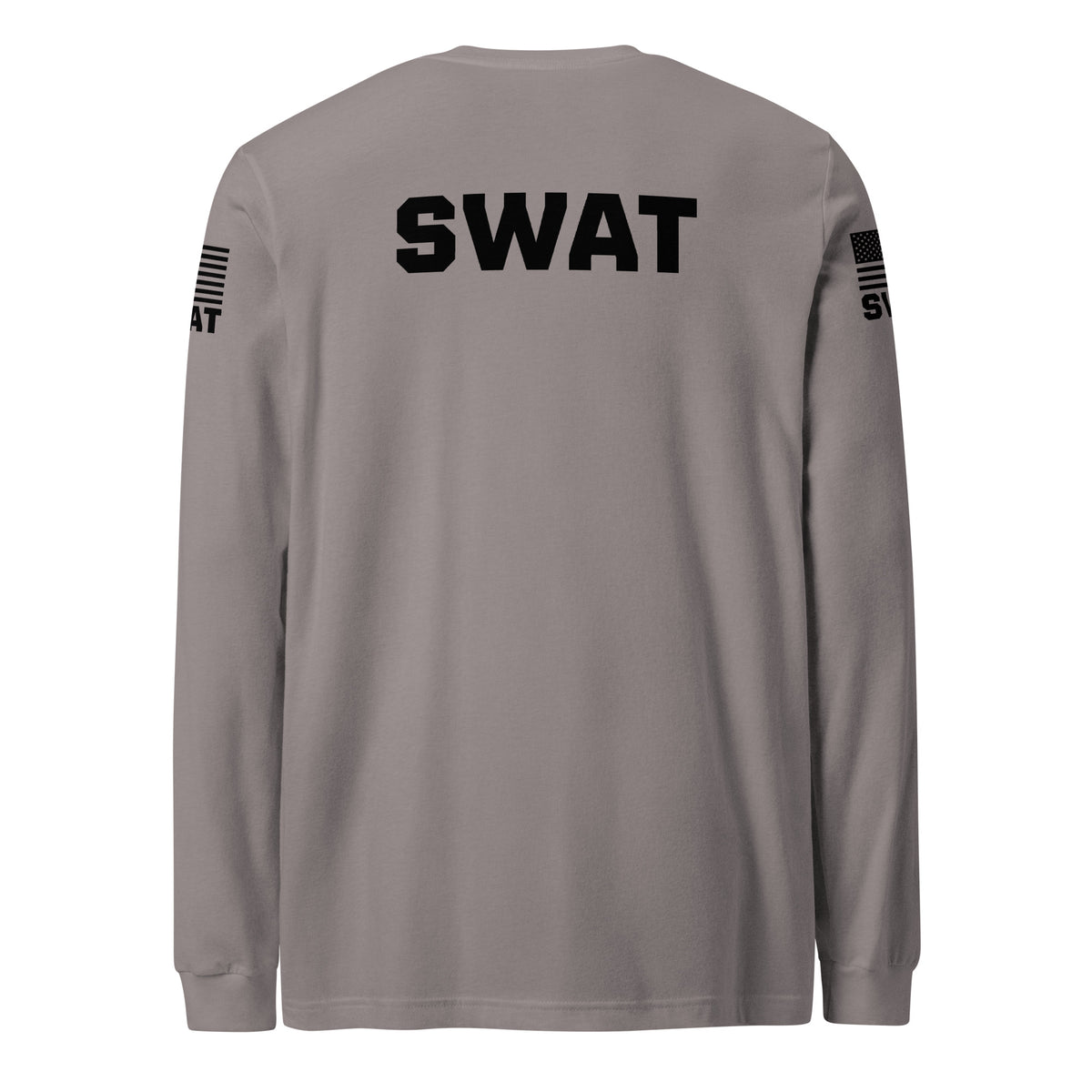 SWAT — Duty Wear Long Sleeve Shirt (Flag & Sleeve Identifier) — Storm — Back view