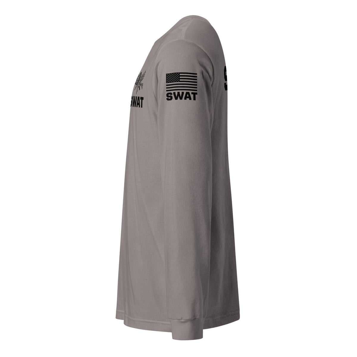 SWAT — Duty Wear Long Sleeve Shirt (Flag & Sleeve Identifier) — Storm — Left-side view