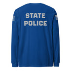 State Police — Duty Wear Long Sleeve Shirt (Flag & Sleeve Identifier) — True Royal — Back view