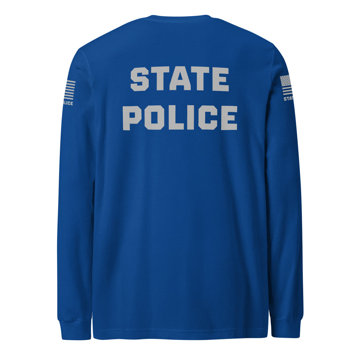State Police — Duty Wear Long Sleeve Shirt (Flag & Sleeve Identifier) — True Royal — Back view