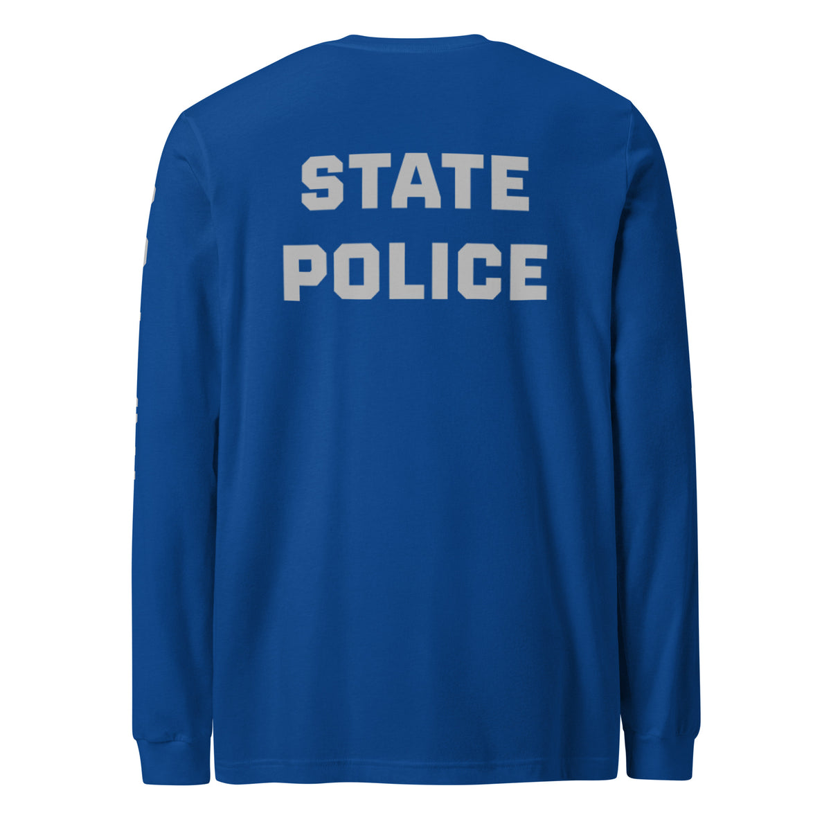 State Police — Duty Wear Long Sleeve Shirt (Full Sleeve Identifier) — True Royal — Back view