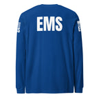 EMS — Duty Wear Long Sleeve Shirt (Flag & Sleeve Identifier) — True Royal — Back view