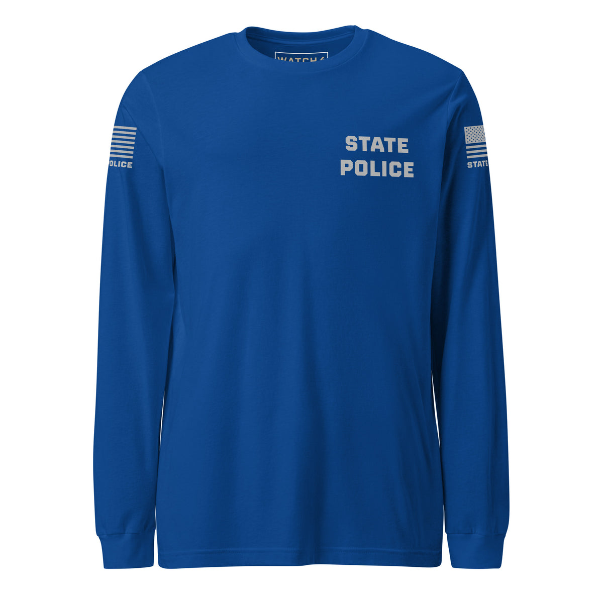 State Police — Duty Wear Long Sleeve Shirt (Flag & Sleeve Identifier) — True Royal — Front view