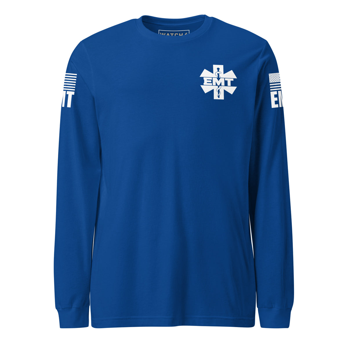 EMT — Duty Wear Long Sleeve Shirt in True Royal, front view