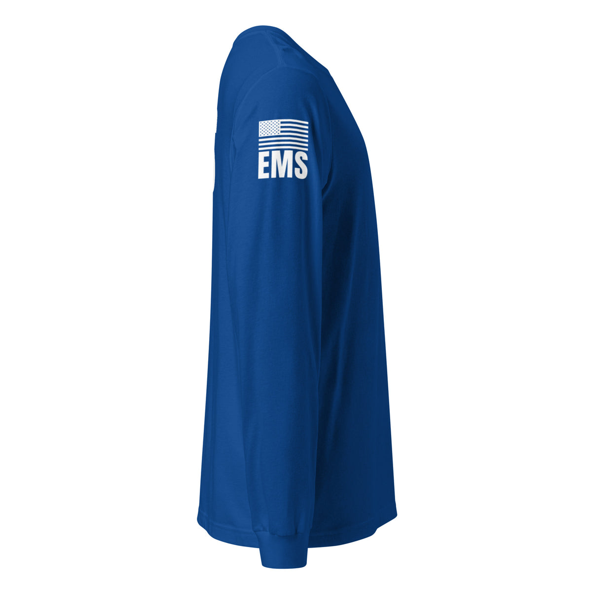 EMS — Duty Wear Long Sleeve Shirt (Flag & Sleeve Identifier) — True Royal — Right-side view