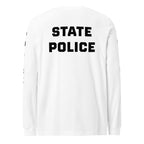 State Police — Duty Wear Long Sleeve Shirt (Full Sleeve Identifier) — White — Back view