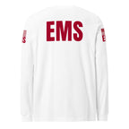 EMS — Duty Wear Long Sleeve Shirt (Flag & Sleeve Identifier) — White — Back view