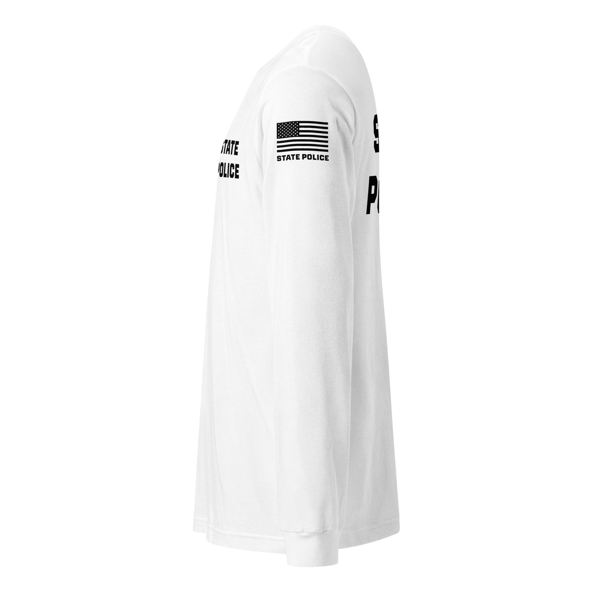 State Police — Duty Wear Long Sleeve Shirt (Flag & Sleeve Identifier) — White — Left-side view