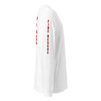 Fire Rescue long sleeve duty shirt with full sleeve identifiers in White, right view