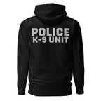 Police K-9 Unit - Premium Duty Wear / RAID Hoodie in Black - back view