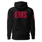 EMS — Duty Wear Premium Hoodie (Flag & Sleeve Identifier) — Black — Back view