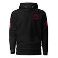 Fire Rescue on-duty hoodie with dual sleeve identifiers in Black, front view