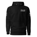 Police K-9 Unit - Premium Duty Wear / RAID Hoodie (Flag & Sleeve Identifiers) in Black - front view