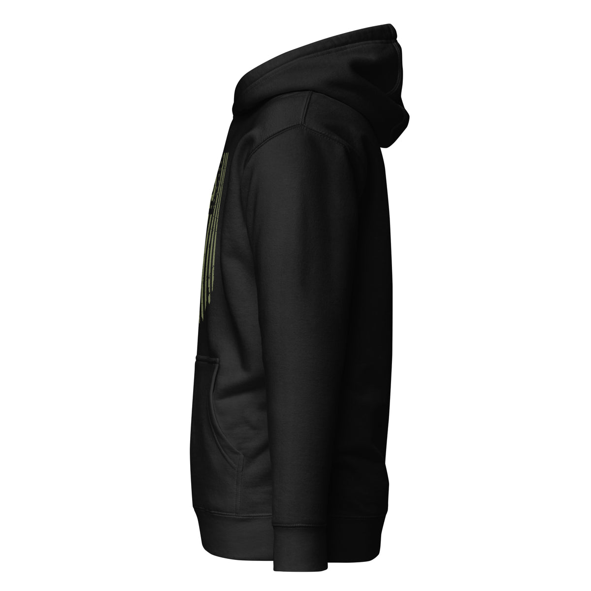Watch Your Six — Standard Issue Hoodie — Black, left-side view