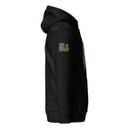 Watch Your Six Flag — Standard Issue Hoodie — Black, right-side view
