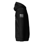State Police — Duty Wear Premium Hoodie (Flag & Sleeve Identifier) — Black — Right-side view