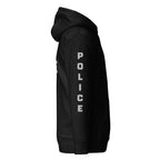State Police — Duty Wear Premium Hoodie (Full Sleeve Identifier) — Black — Right-side view