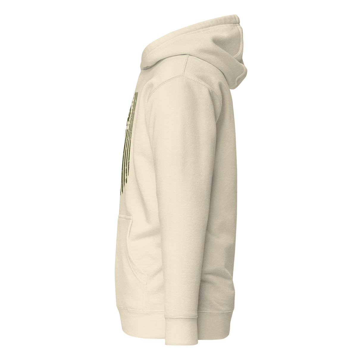 Watch Your Six — Standard Issue Hoodie — Bone, left-side view