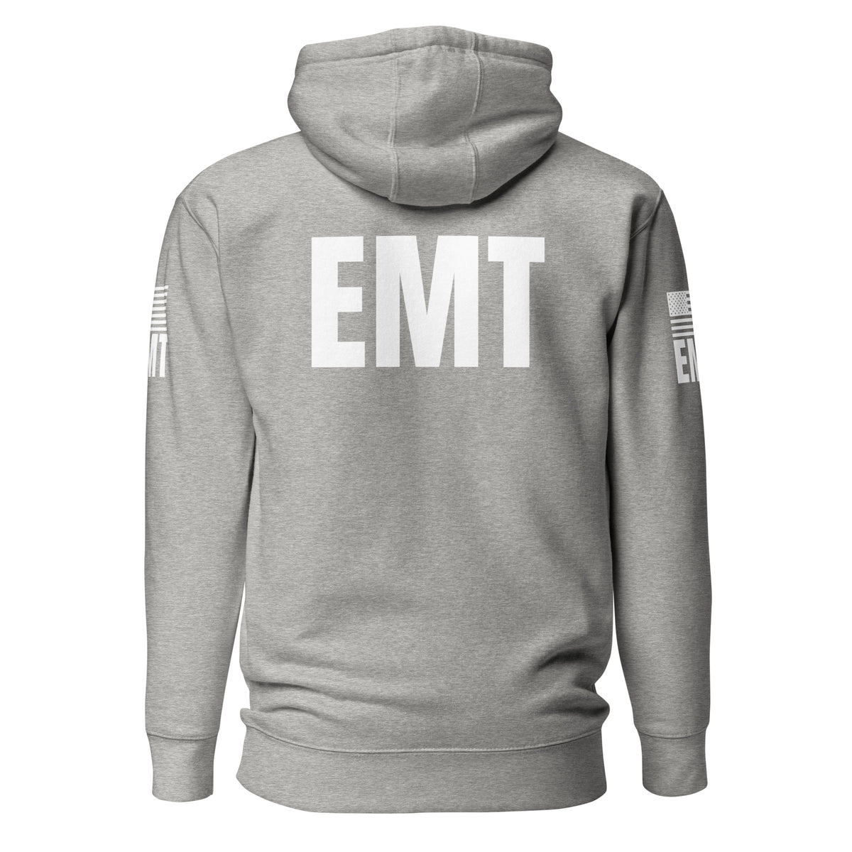 EMT — Duty Wear Premium Hoodie in Carbon Grey, back view