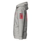 Fire Rescue on-duty hoodie with dual sleeve identifiers in Carbon Grey, left view
