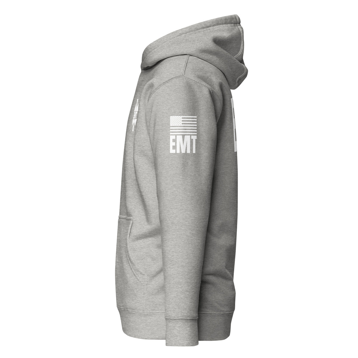 EMT — Duty Wear Premium Hoodie in Carbon Grey, left side view