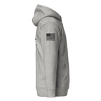 State Police — Duty Wear Premium Hoodie (Flag & Sleeve Identifier) — Carbon Grey — Right-side view