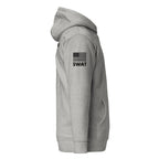 SWAT — Duty Wear Premium Hoodie (Flag & Sleeve Identifier) — Carbon Grey — Right-side view