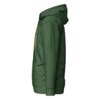 Watch Your Six Flag — Standard Issue Hoodie — Forest Green, left-side view
