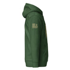 Watch Your Six Flag — Standard Issue Hoodie — Forest Green, right-side view