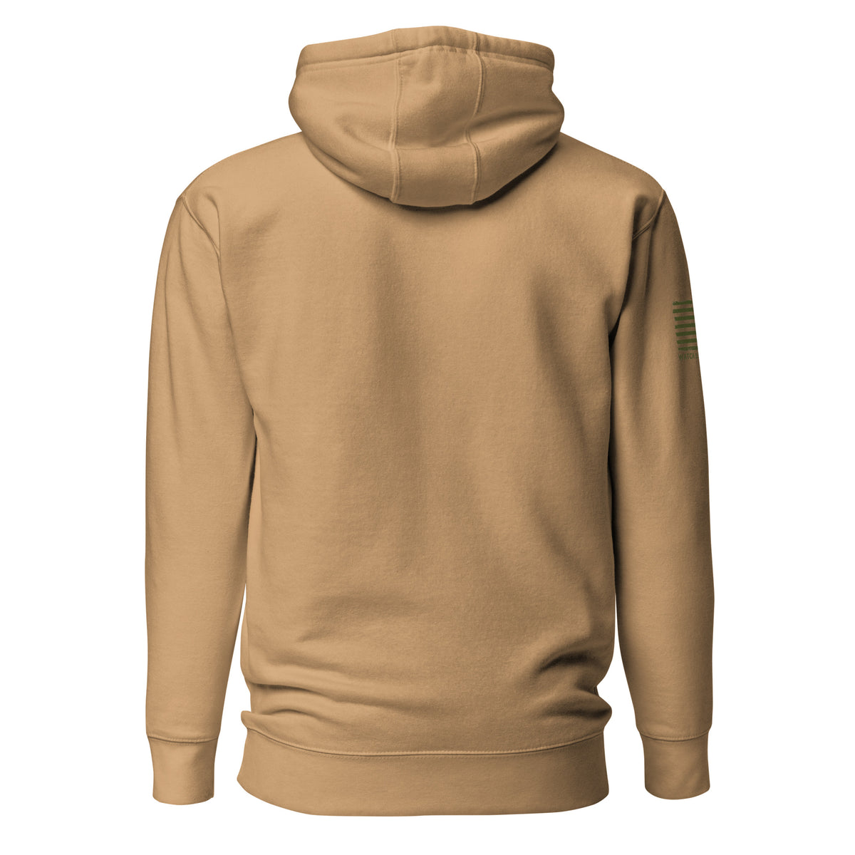 Watch Your Six — Standard Issue Hoodie — Khaki, back view