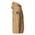 Watch Your Six Flag — Standard Issue Hoodie — Khaki — Right-side view
