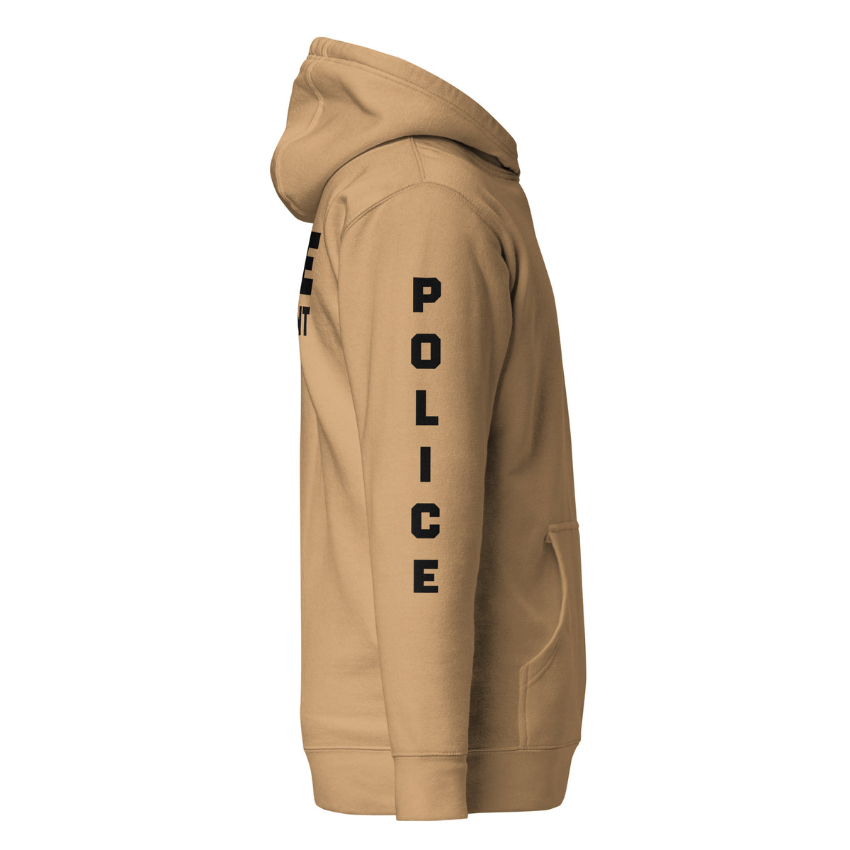 Special Agent — Duty Wear Premium Hoodie (Full Sleeve Identifier) — Khaki — Right-side view