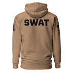 SWAT — Duty Wear Premium Hoodie (Flag & Sleeve Identifier) — Latte — Back view