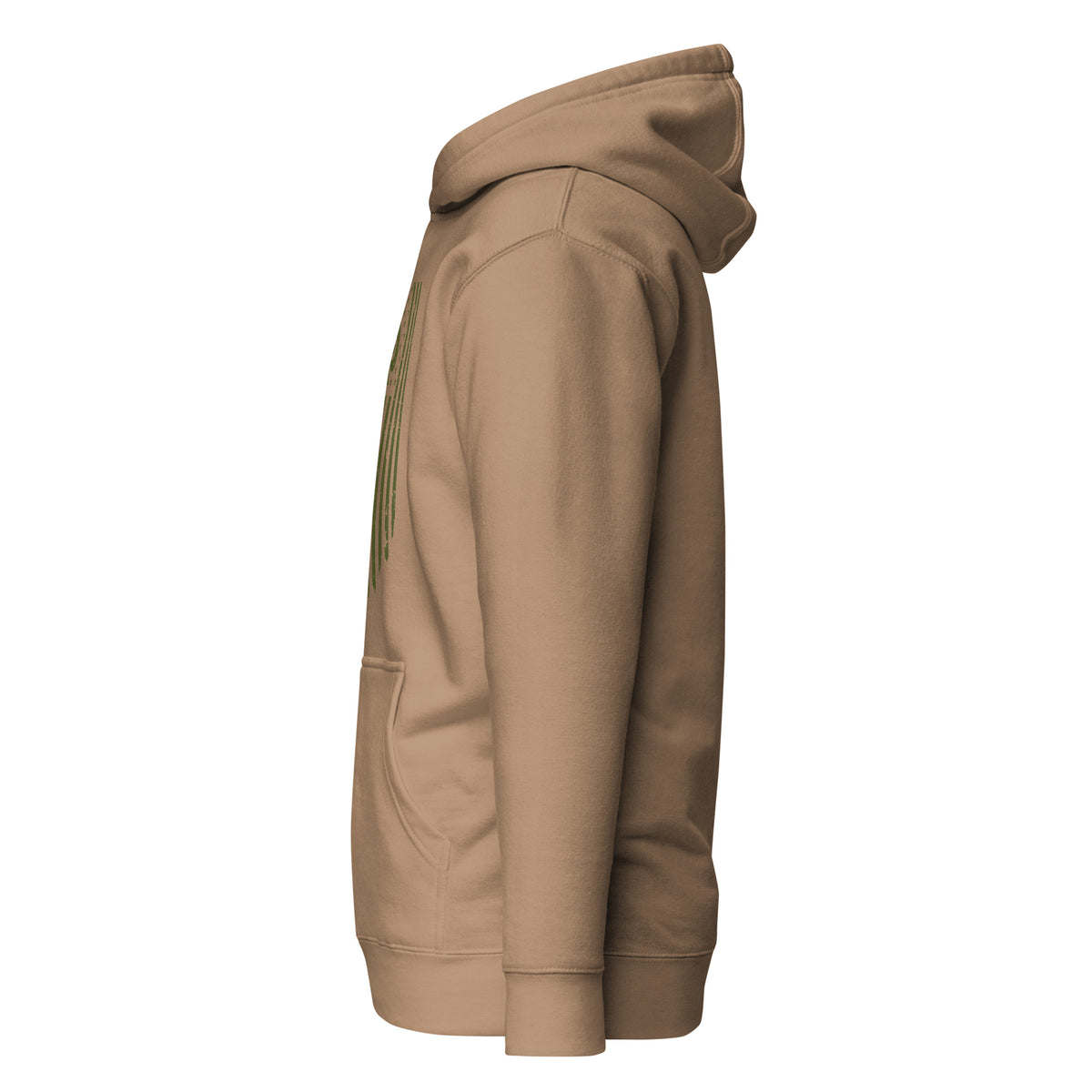 Watch Your Six — Standard Issue Hoodie — Latte, left-side view