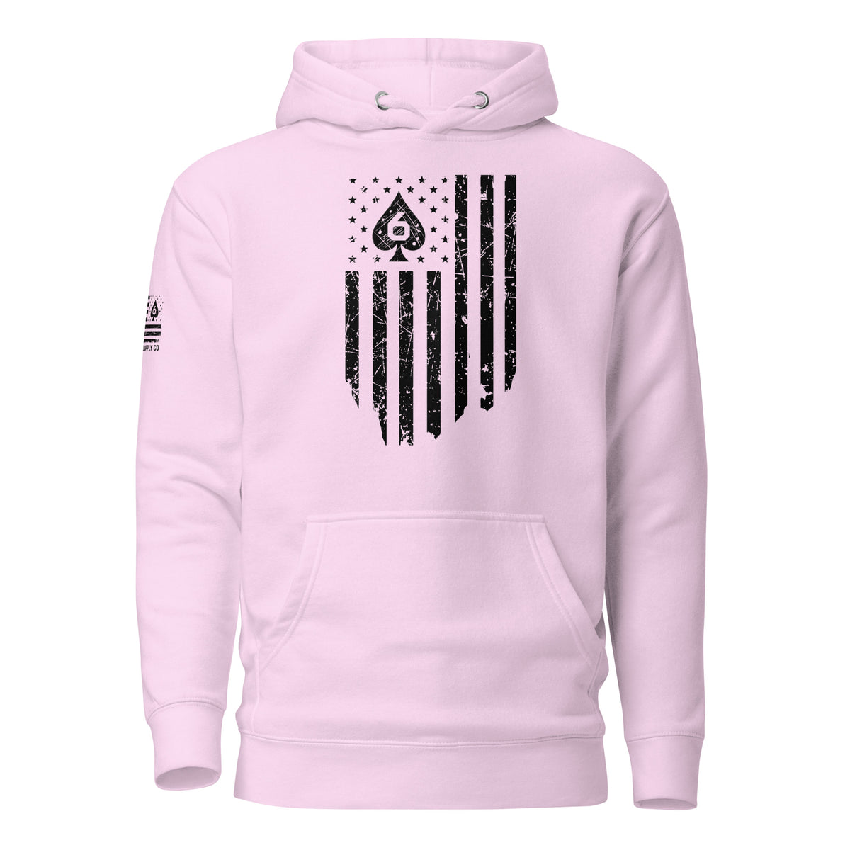 Watch Your Six Flag — Standard Issue Hoodie — Lavender — Front view