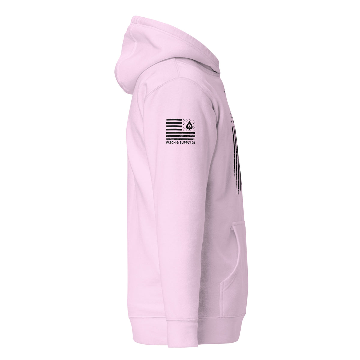 Watch Your Six Flag — Standard Issue Hoodie — Lavender — Right-side view