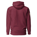 Watch Your Six Flag — Standard Issue Hoodie — Maroon, back view