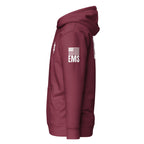 EMS — Duty Wear Premium Hoodie (Flag & Sleeve Identifier) — Maroon — Left-side view