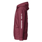 Fire Rescue — Duty Wear Premium Hoodie (Full Sleeve Identifier) — Maroon — Left-side view