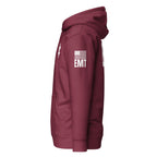 EMT — Duty Wear Premium Hoodie in Maroon, left side view