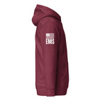 EMS — Duty Wear Premium Hoodie (Flag & Sleeve Identifier) — Maroon — Right-side view