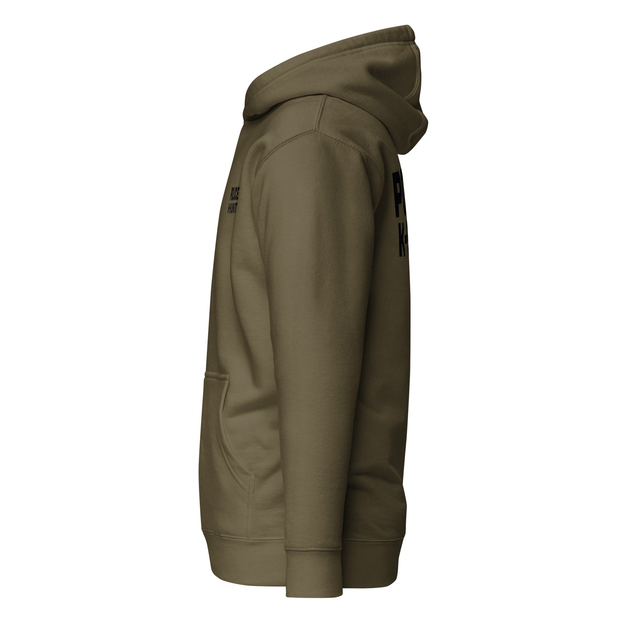 Police K-9 Unit - Premium Duty Wear / RAID Hoodie in Military Green - left-side view